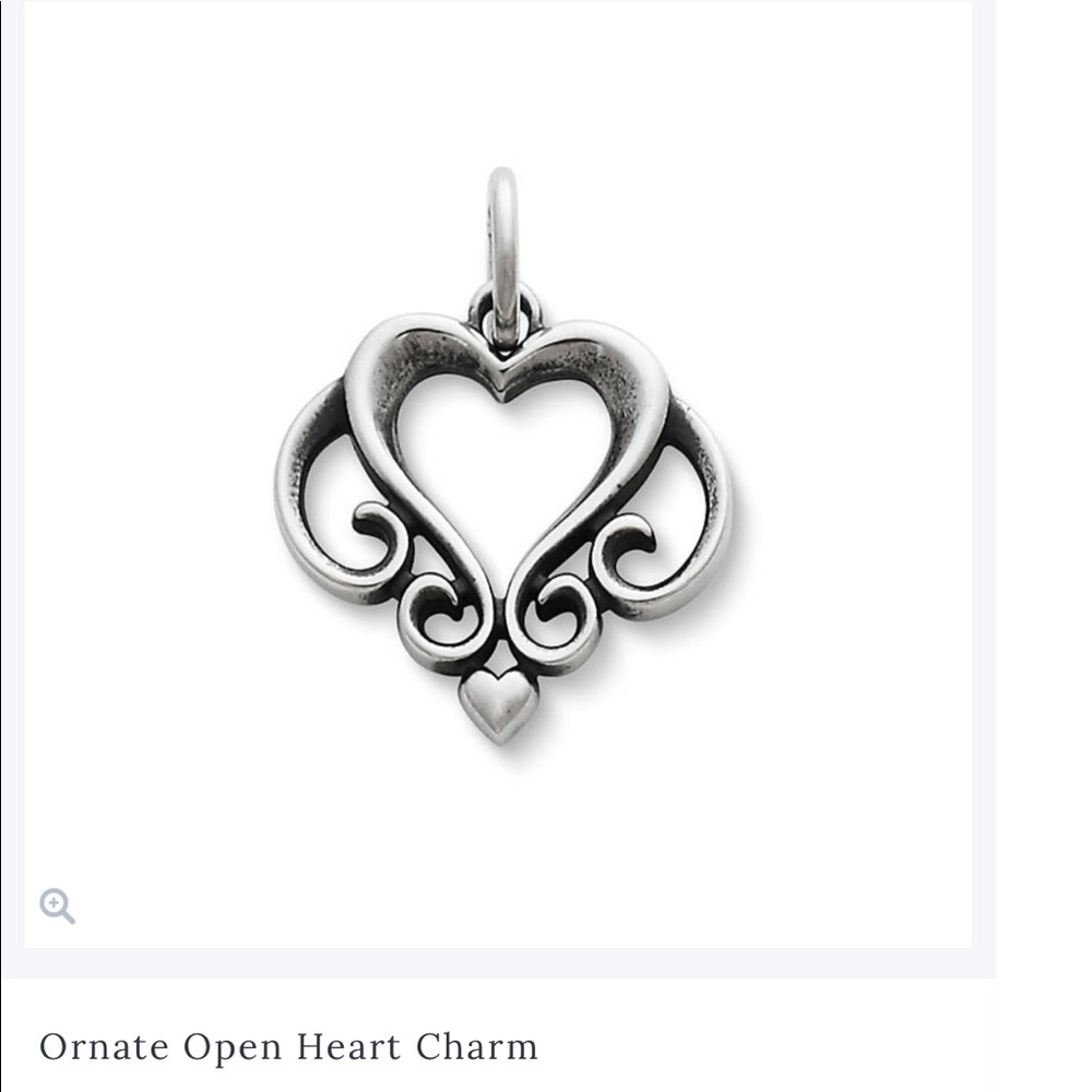 James Avery Sterling Silver Heart Necklace